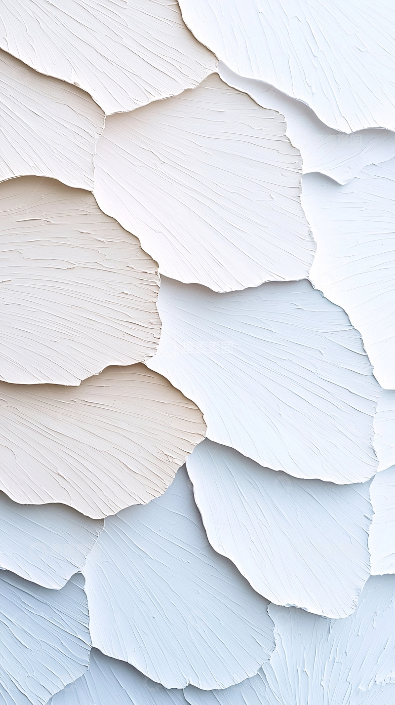 高清大图下载【趣麦麦图】抽象白色花瓣纹理背景