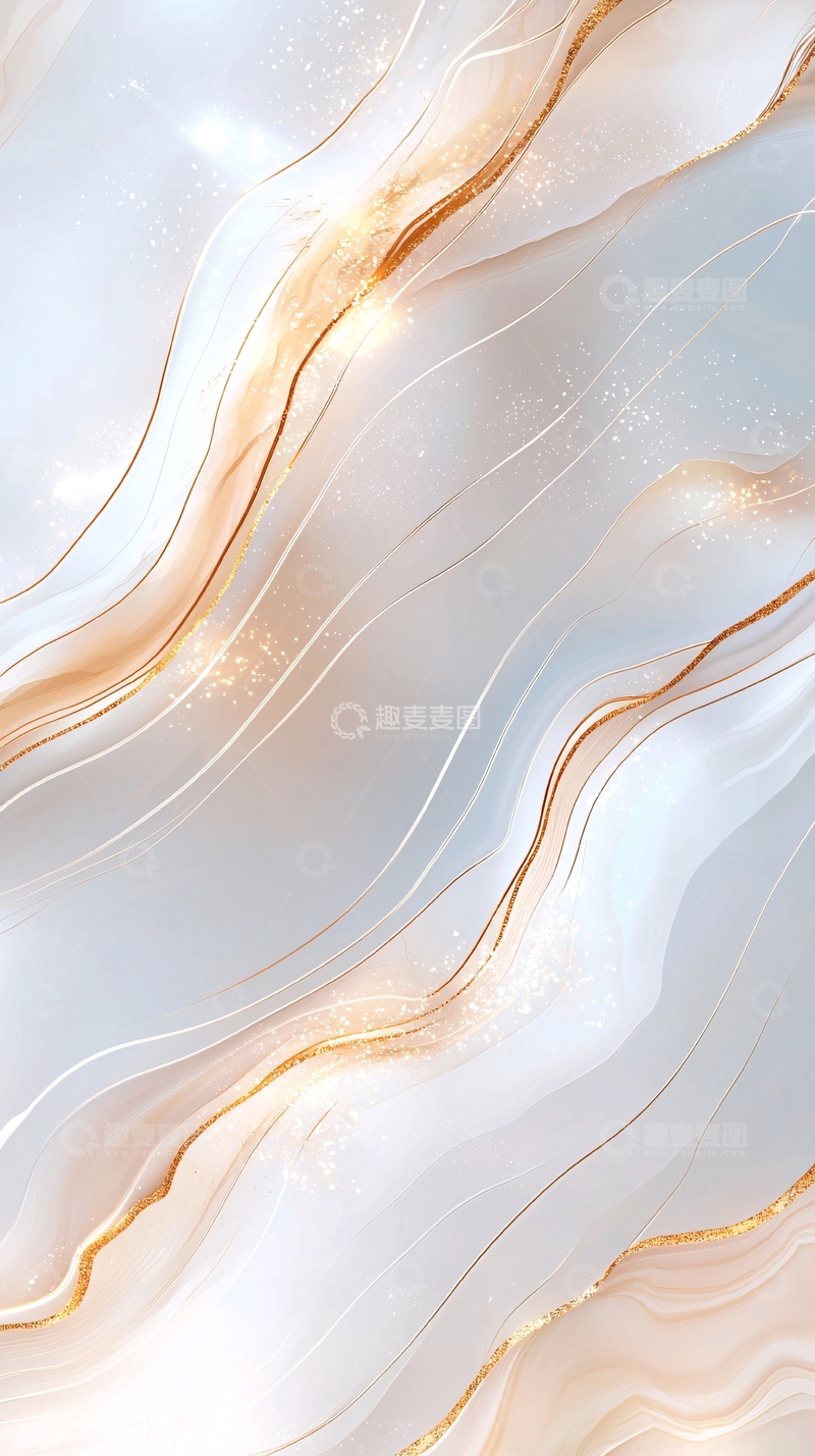 高清大图下载【趣麦麦图】金色线条大理石纹理背景