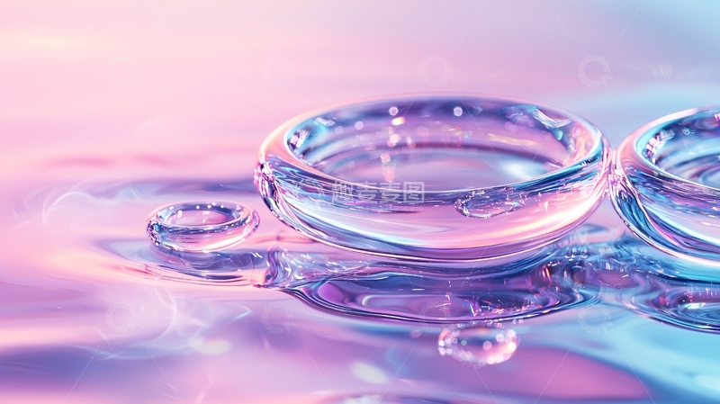 高清大图下载【趣麦麦图】梦幻水滴艺术背景