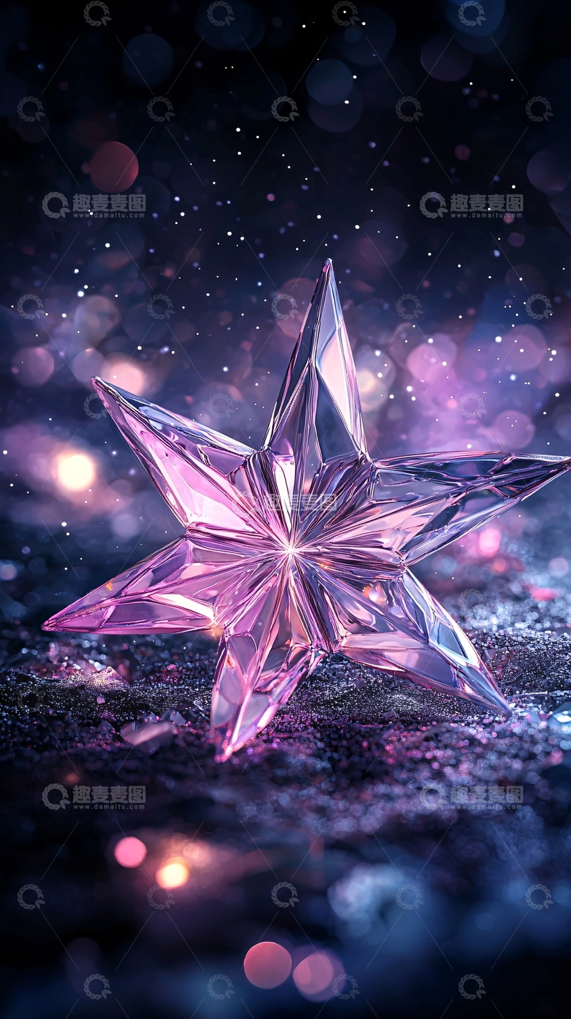 高清大图下载【趣麦麦图】璀璨星光水晶装饰品