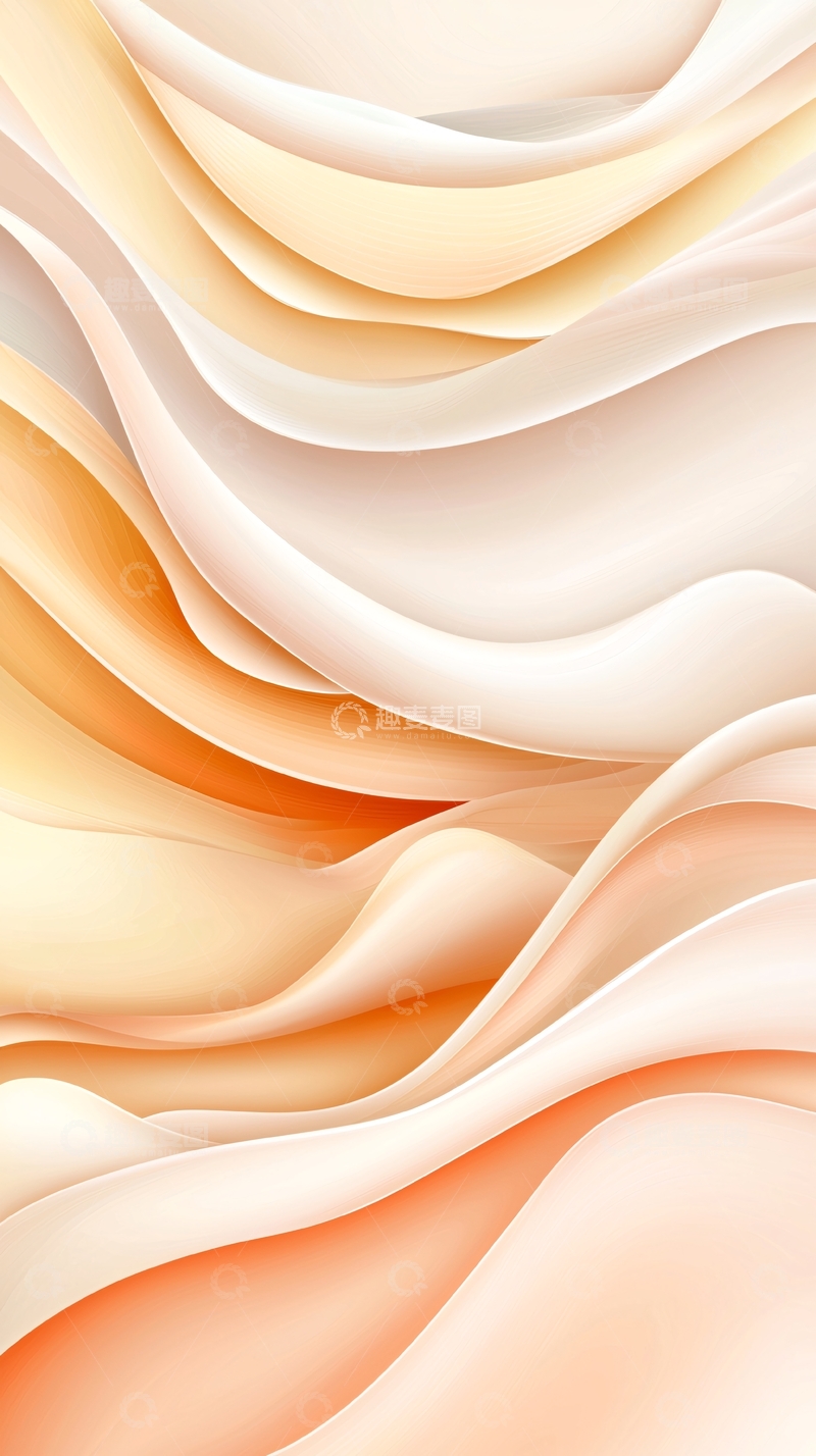 高清大图下载【趣麦麦图】柔和曲线抽象背景