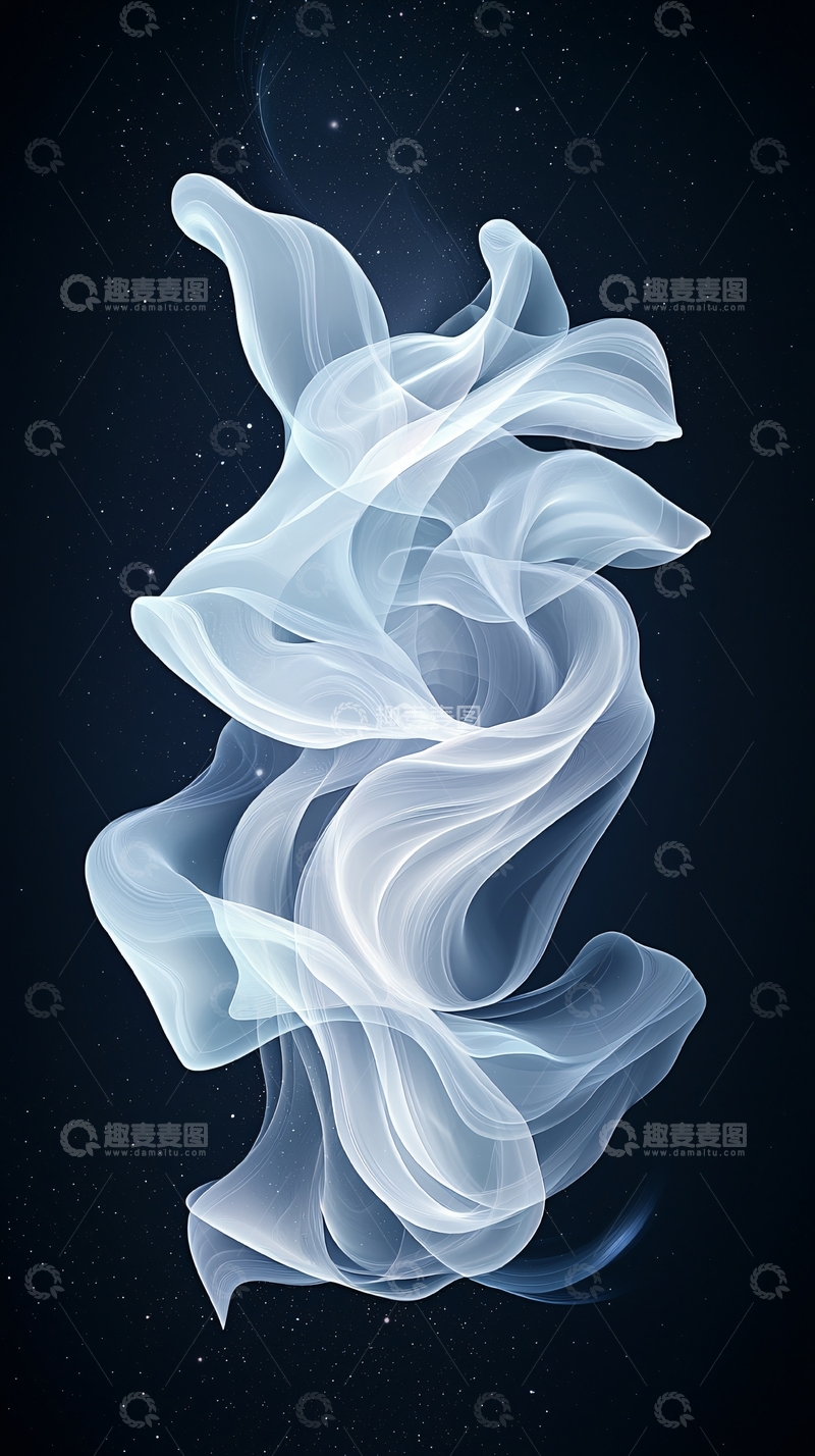 高清大图下载【趣麦麦图】抽象流动线条艺术背景