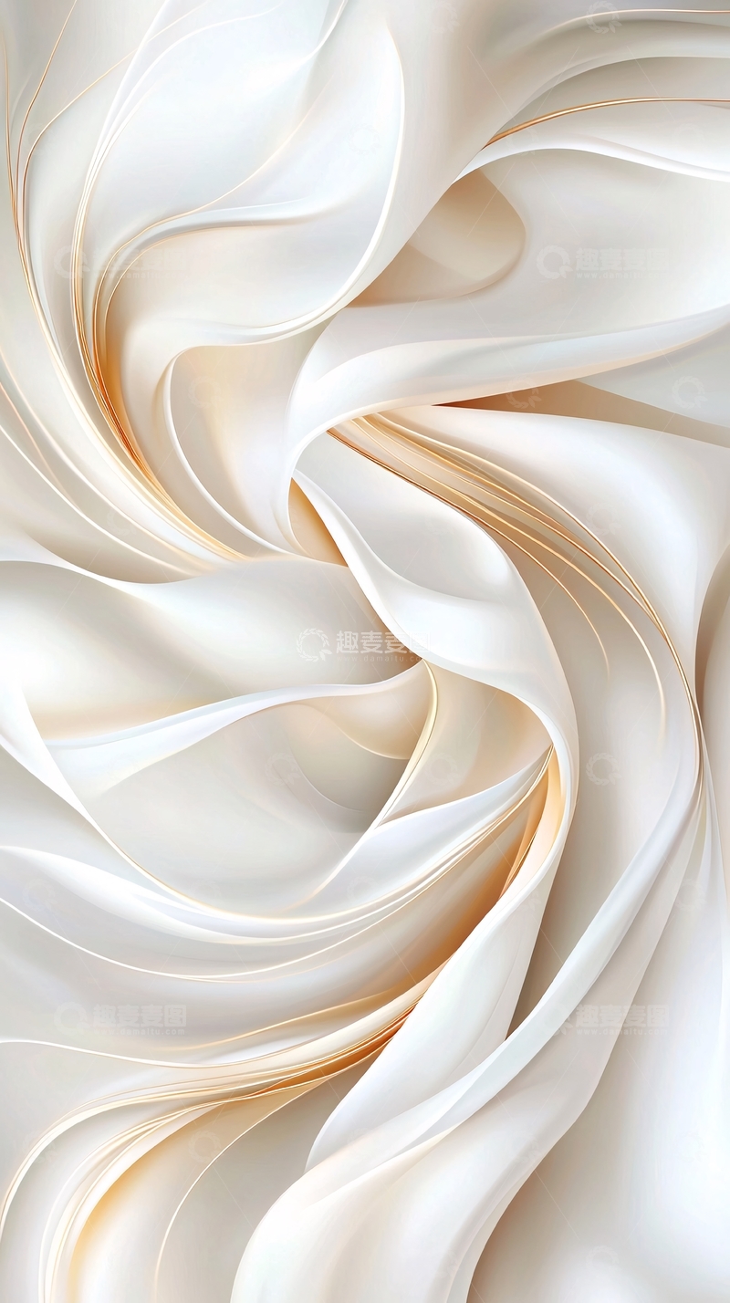 高清大图下载【趣麦麦图】柔和曲线抽象艺术背景