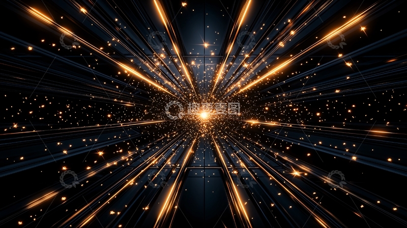 高清大图下载【趣麦麦图】光束穿梭星空背景