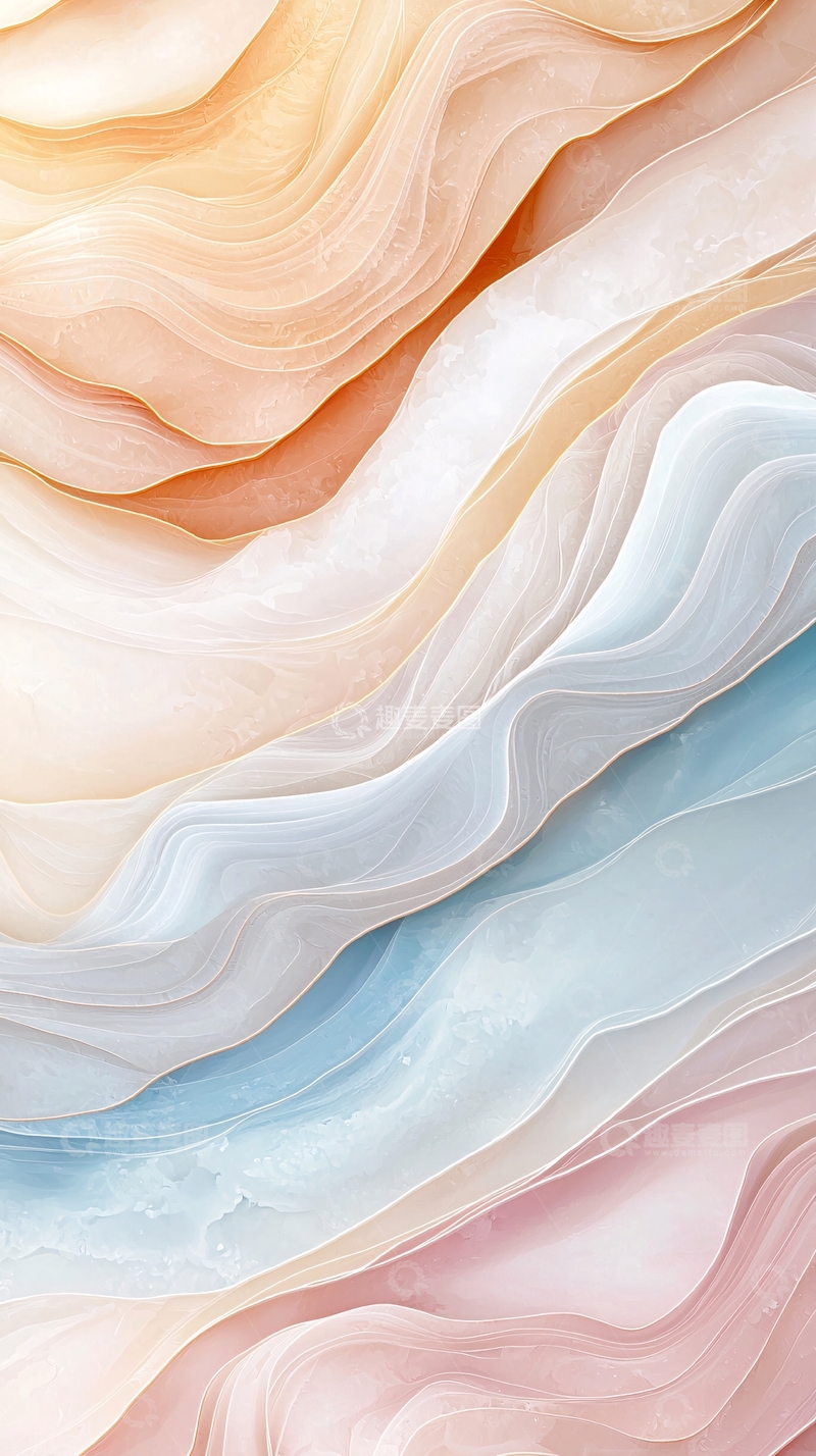 高清大图下载【趣麦麦图】抽象渐变波浪纹理背景