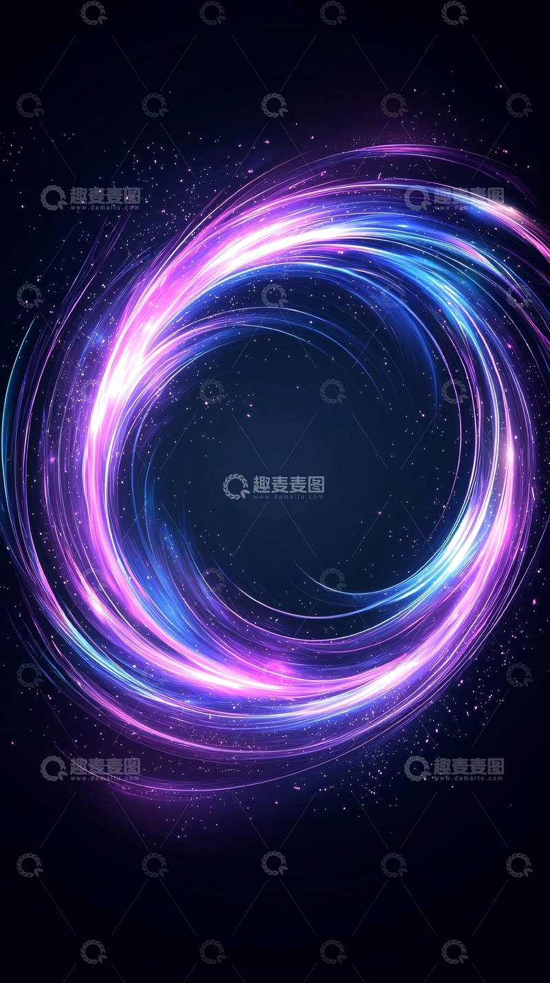 高清大图下载【趣麦麦图】宇宙漩涡光效背景图