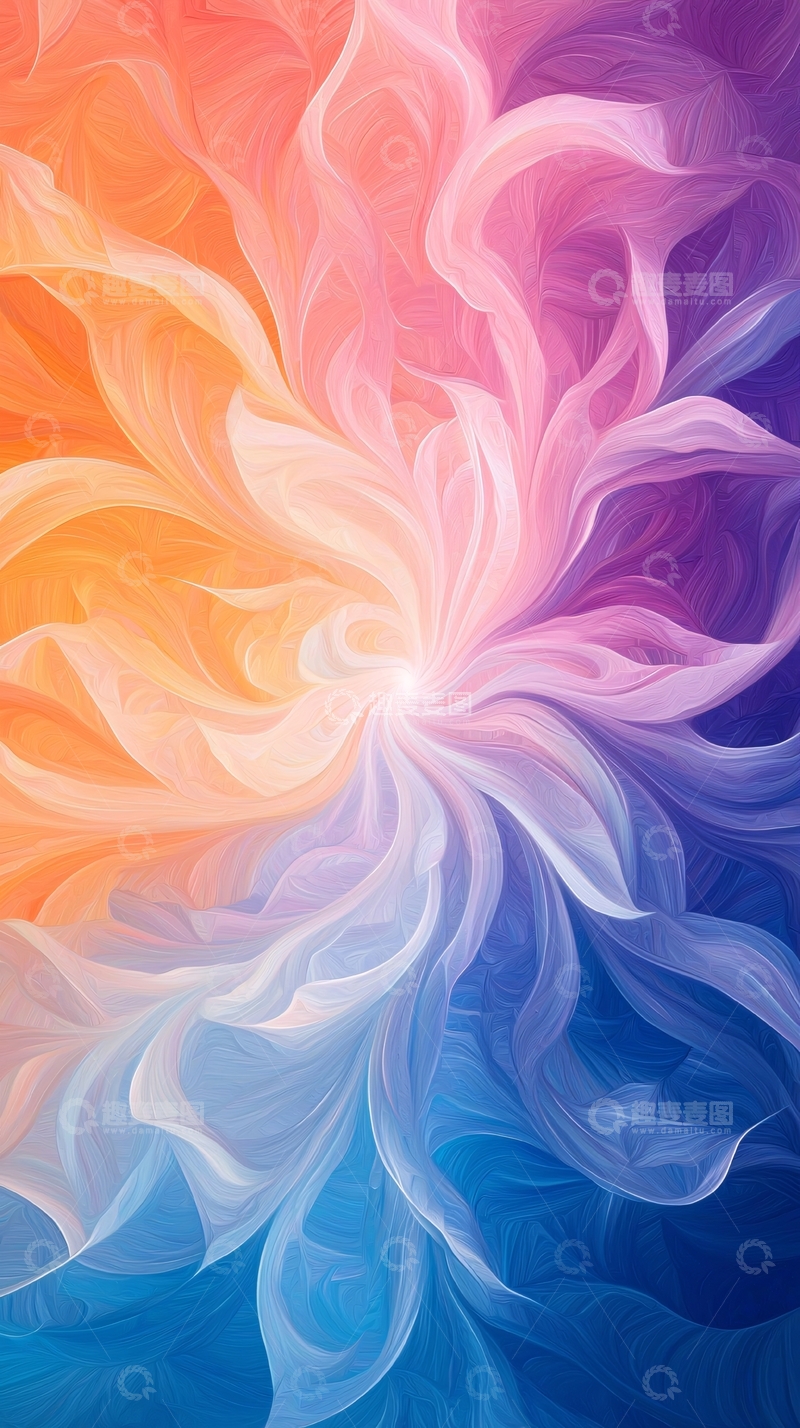 高清大图下载【趣麦麦图】色彩渐变抽象艺术背景