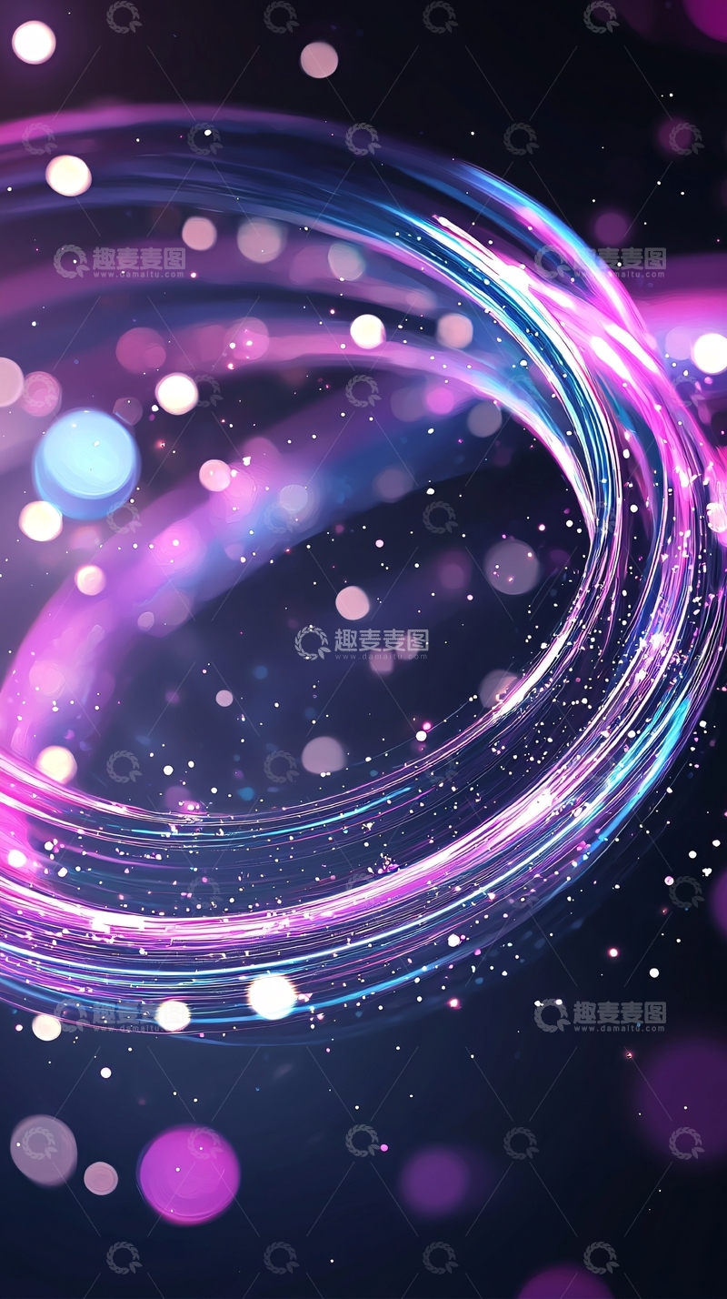 高清大图下载【趣麦麦图】梦幻光圈动态壁纸