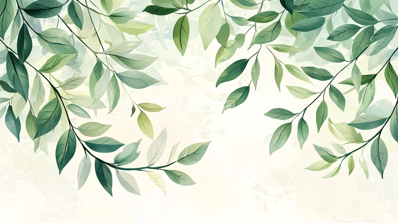 高清大图下载【趣麦麦图】清新自然树叶背景素材