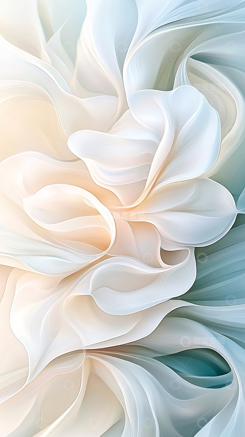 高清大图下载【趣麦麦图】抽象花卉艺术背景图