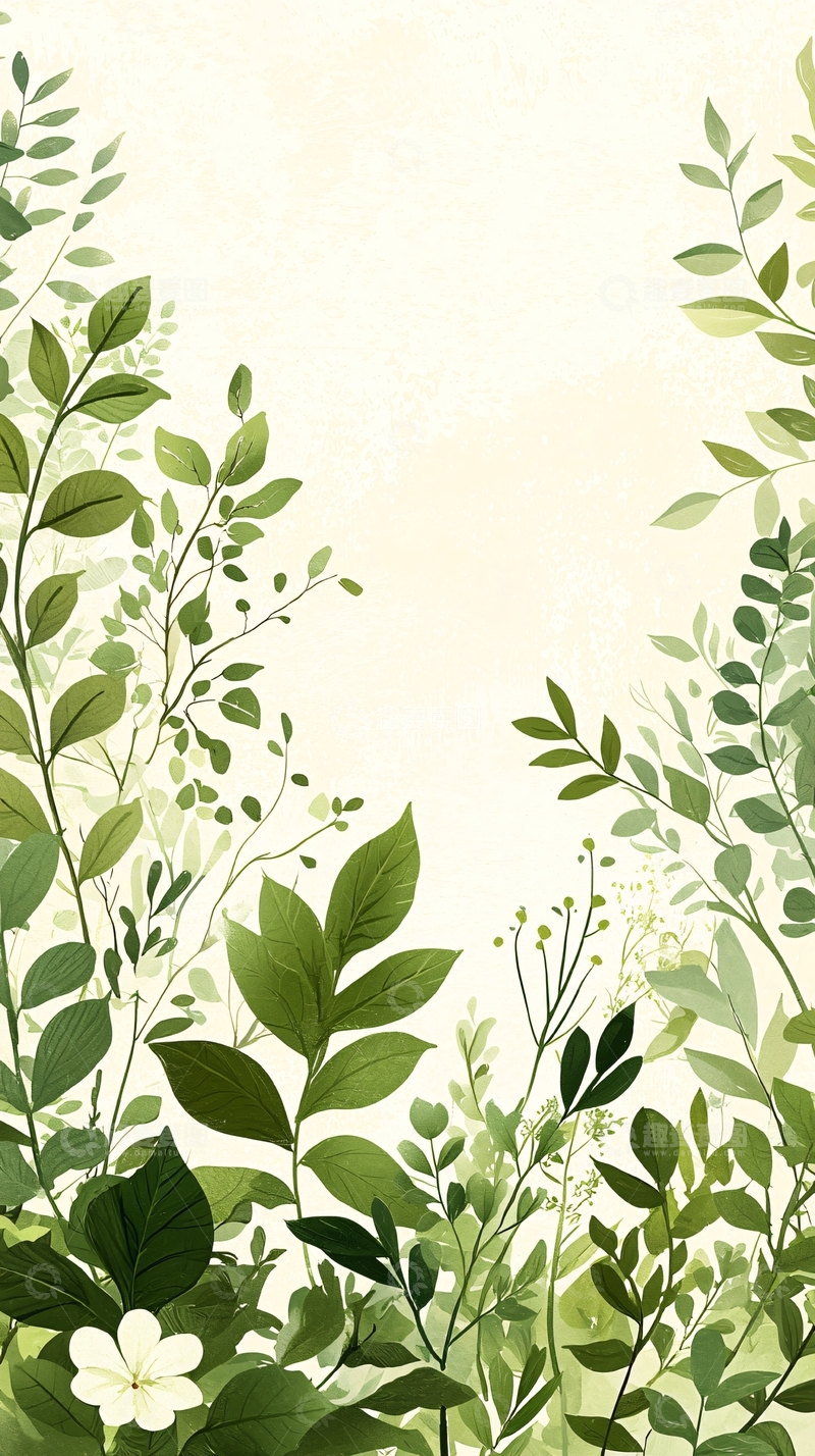 高清大图下载【趣麦麦图】清新自然植物背景图