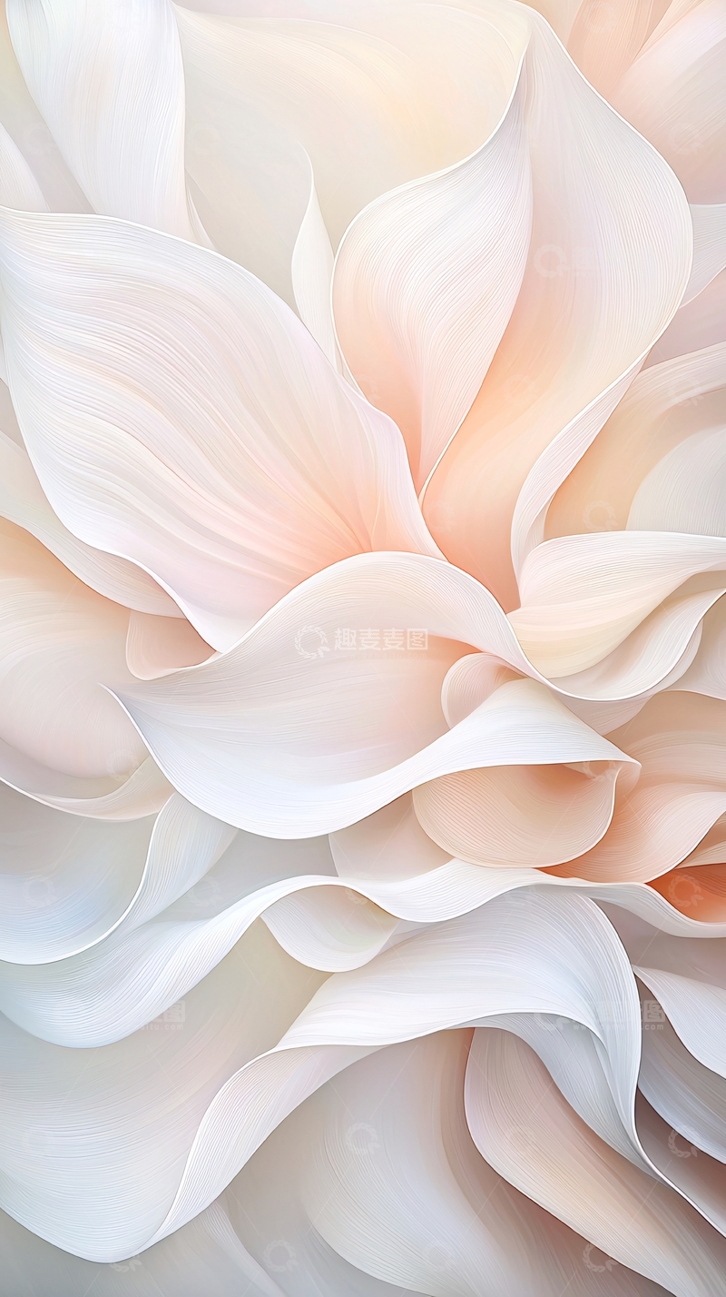 高清大图下载【趣麦麦图】柔和渐变花瓣抽象艺术背景