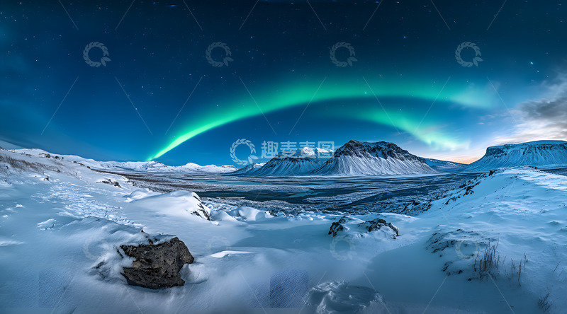 高清大图下载【趣麦麦图】北极光自然奇观1