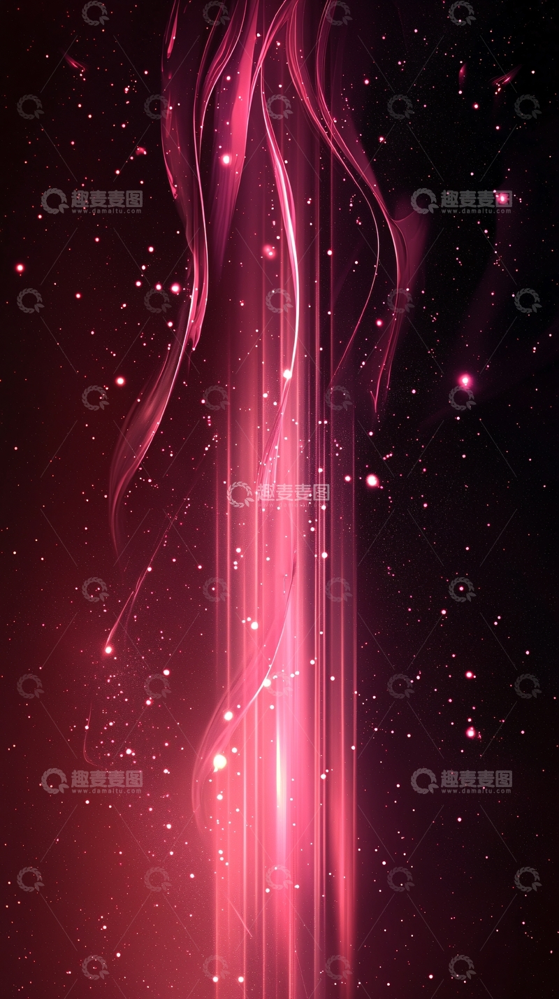 高清大图下载【趣麦麦图】梦幻星空流光背景图