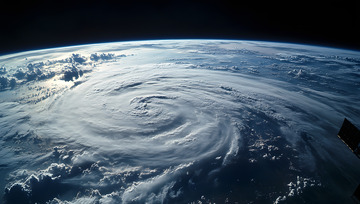 俯瞰地球表面台风眼1