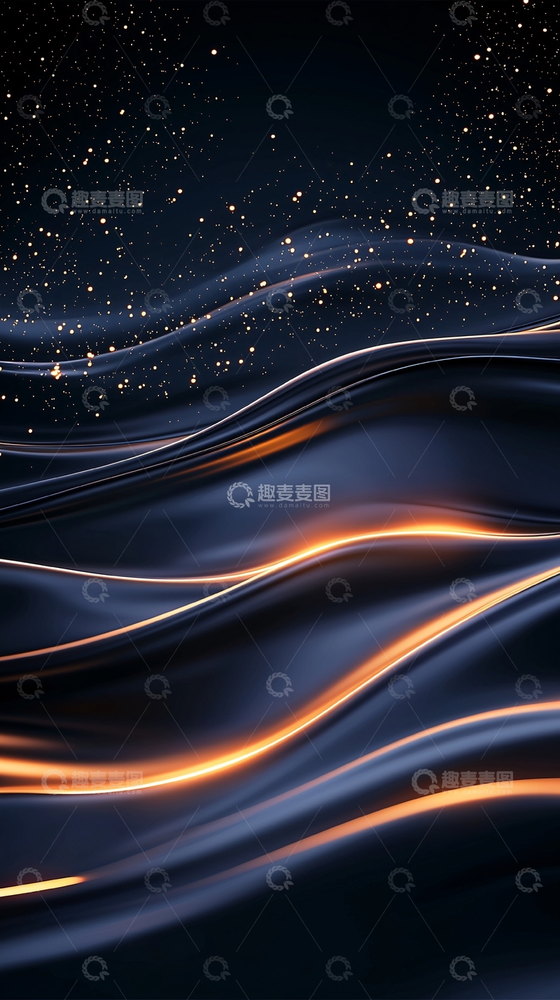 高清大图下载【趣麦麦图】夜空下的波光粼粼