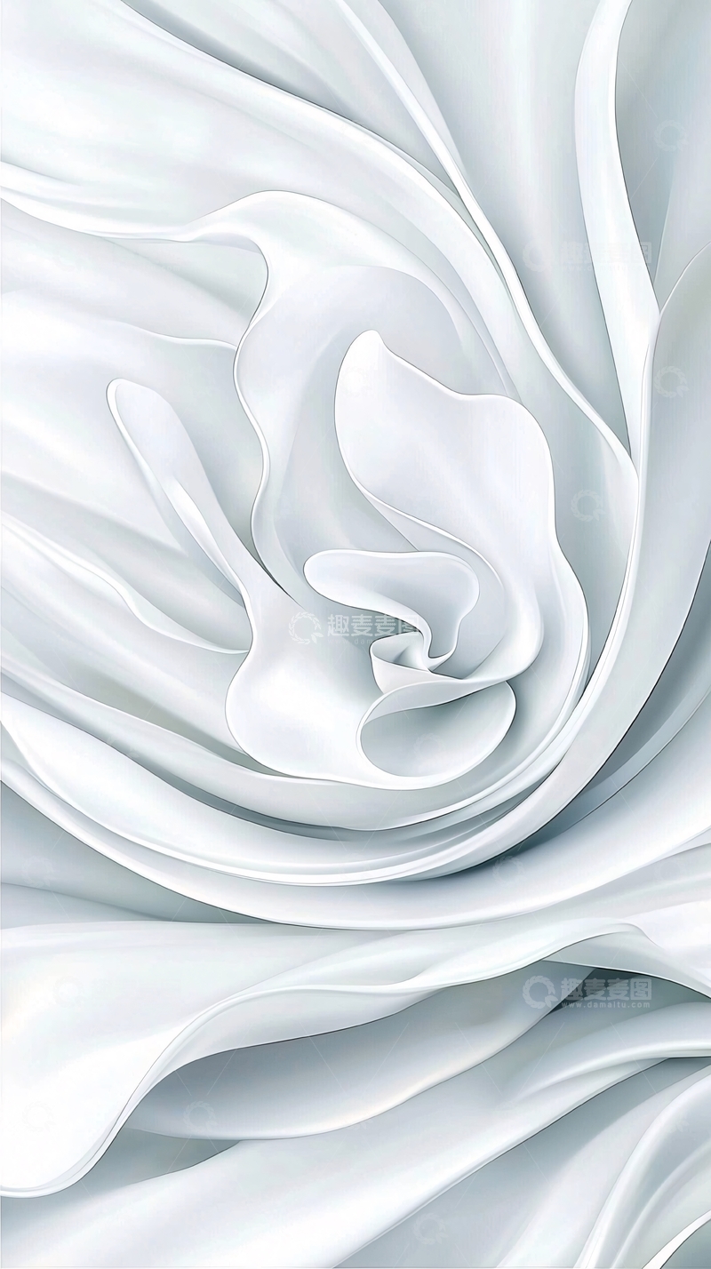 高清大图下载【趣麦麦图】白色丝滑面料纹理背景