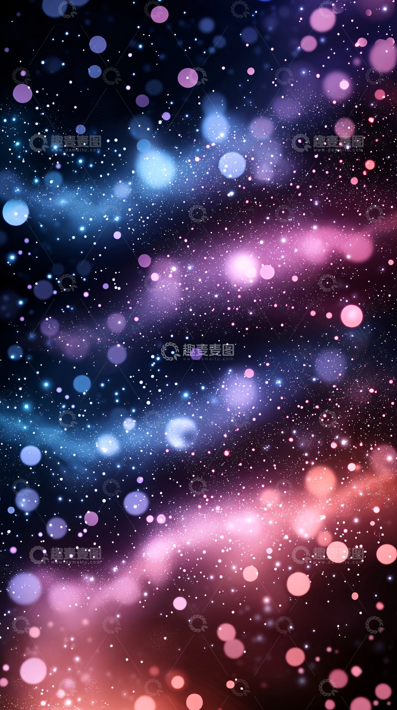 高清大图下载【趣麦麦图】梦幻星空背景素材