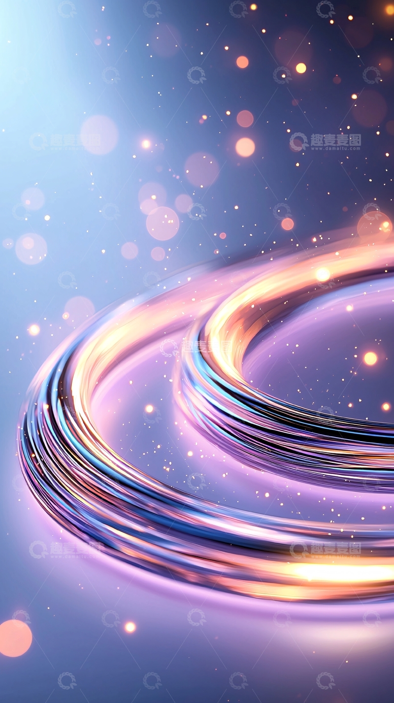 高清大图下载【趣麦麦图】梦幻光带动态壁纸