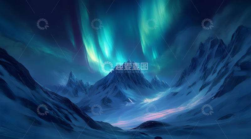 高清大图下载【趣麦麦图】北极光自然奇观2