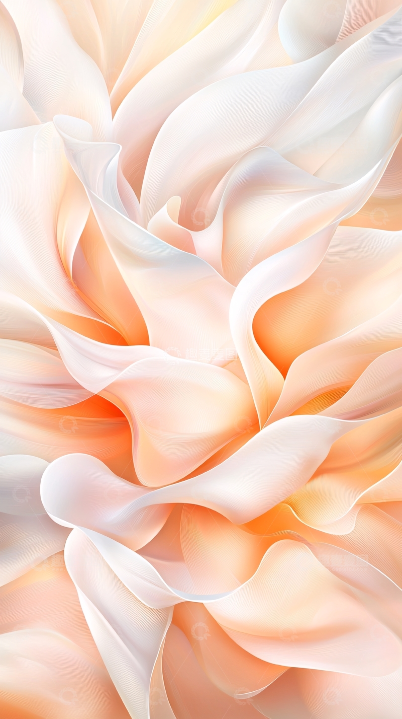 高清大图下载【趣麦麦图】柔和渐变色抽象花卉背景