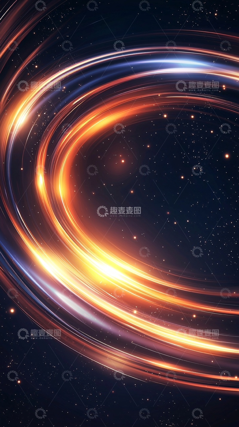 高清大图下载【趣麦麦图】宇宙光晕动态效果背景图