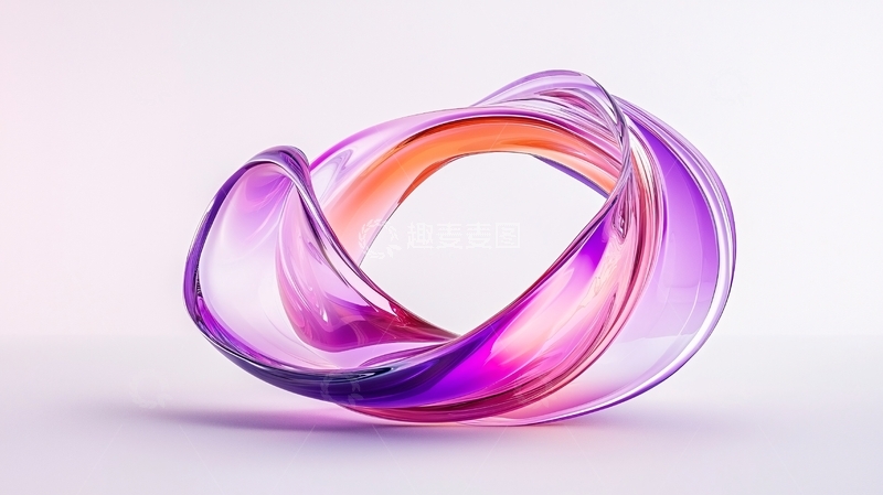 高清大图下载【趣麦麦图】色彩渐变玻璃扭曲艺术