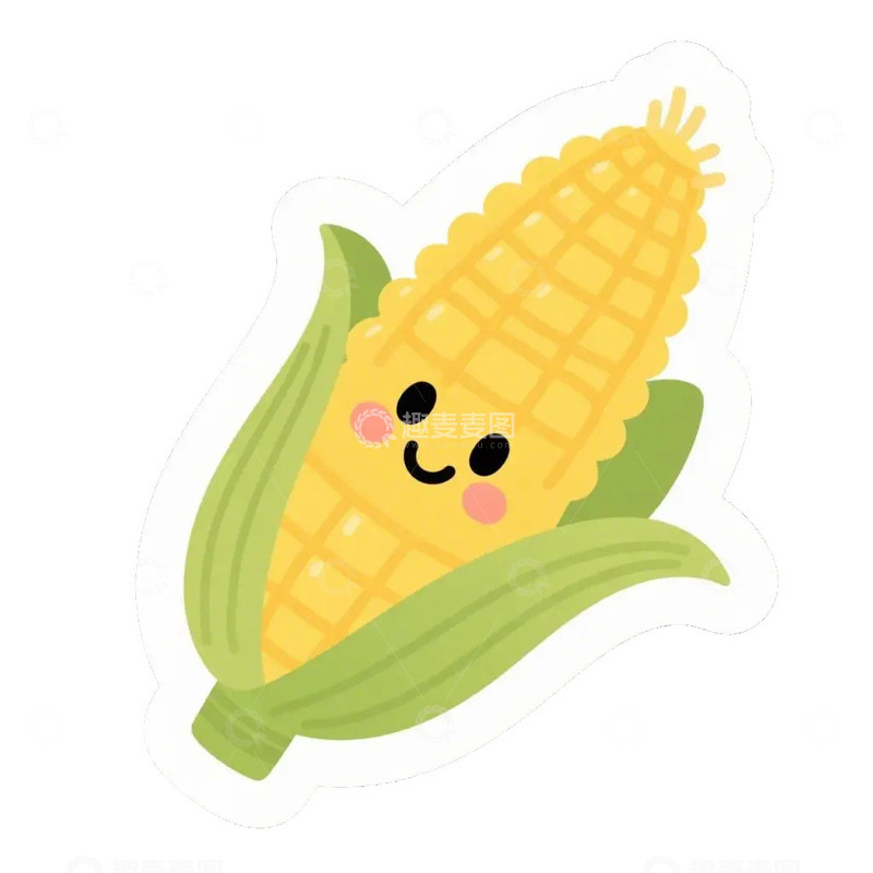 高清大图下载【趣麦麦图】卡通玉米元素