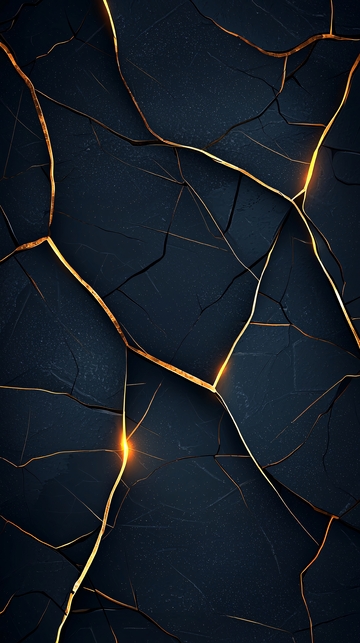裂纹背景金色光芒