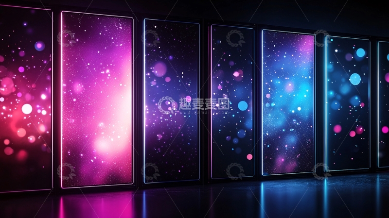 高清大图下载【趣麦麦图】梦幻星空背景墙素材