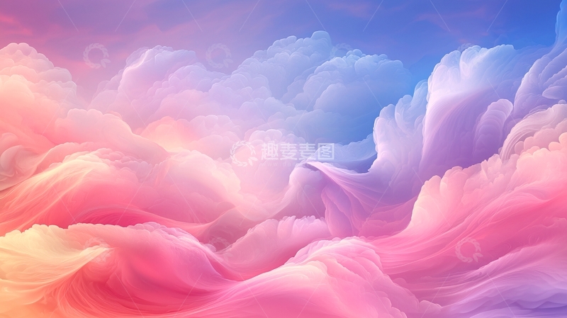 高清大图下载【趣麦麦图】梦幻云彩天空背景图