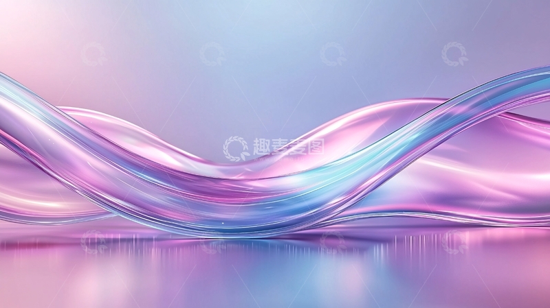 高清大图下载【趣麦麦图】流动的波浪线艺术背景