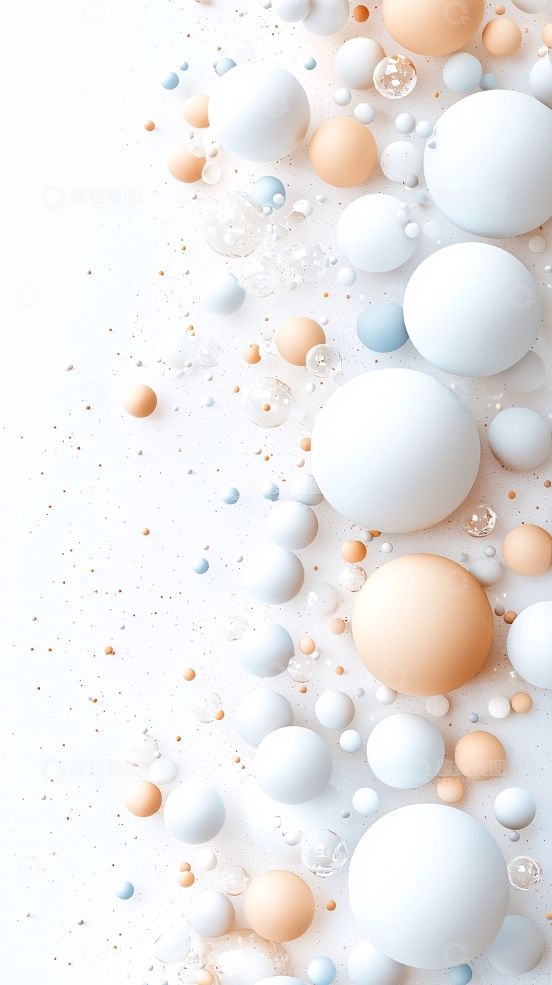 高清大图下载【趣麦麦图】抽象几何球体艺术背景