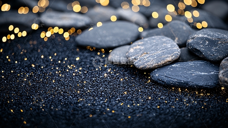 高清大图下载【趣麦麦图】夜光石堆背景素材