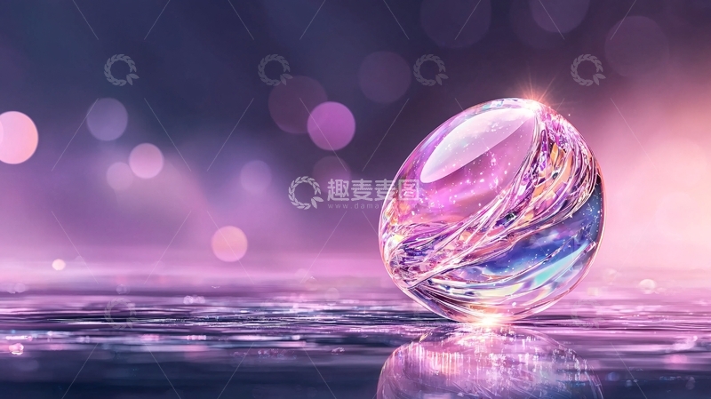 高清大图下载【趣麦麦图】梦幻水晶球背景图