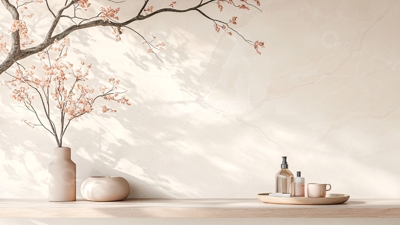 高清大图下载【趣麦麦图】简约自然风家居装饰背景图