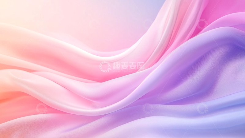 高清大图下载【趣麦麦图】柔和渐变色丝滑布料纹理背景