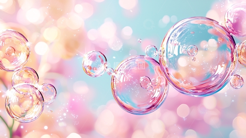 梦幻泡泡背景素材