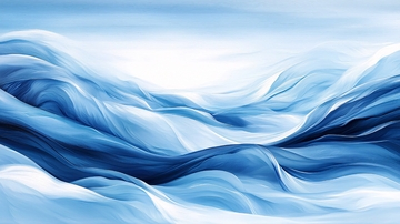 蓝色抽象波浪背景