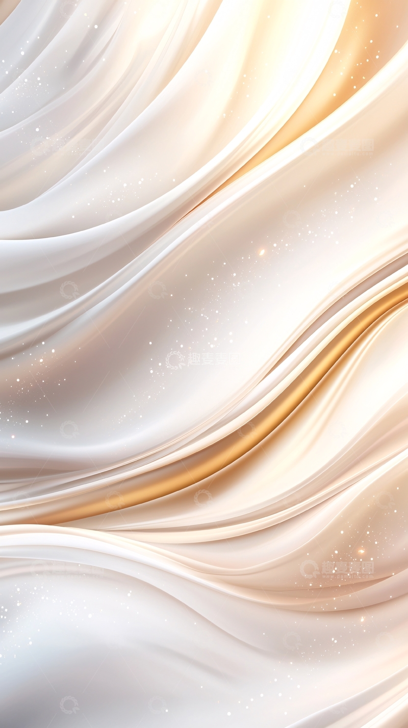金色丝滑波纹背景