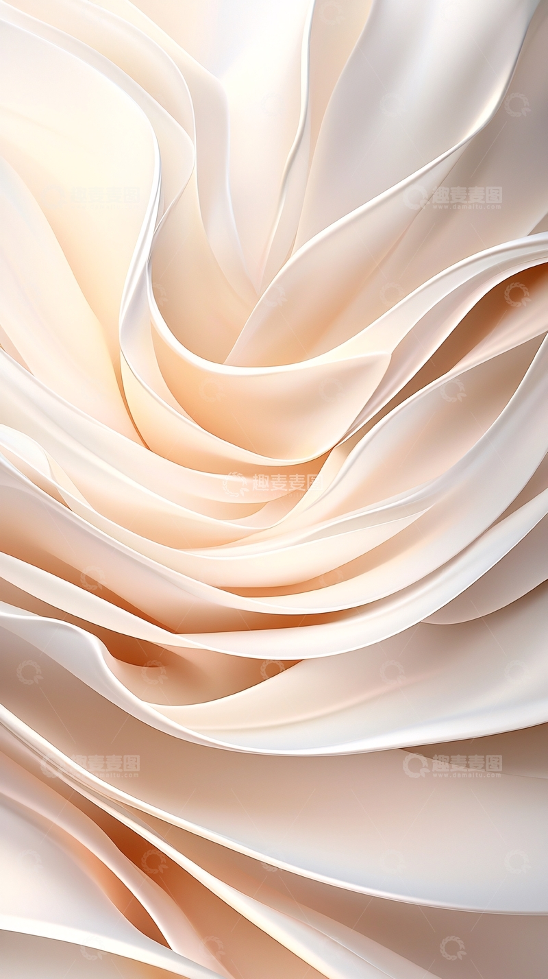 高清大图下载【趣麦麦图】柔和曲线抽象艺术背景