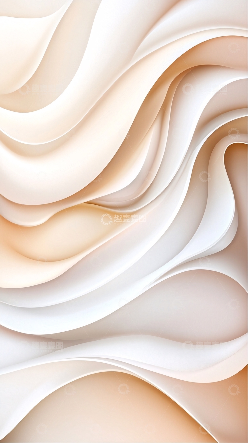 高清大图下载【趣麦麦图】柔和曲线抽象背景