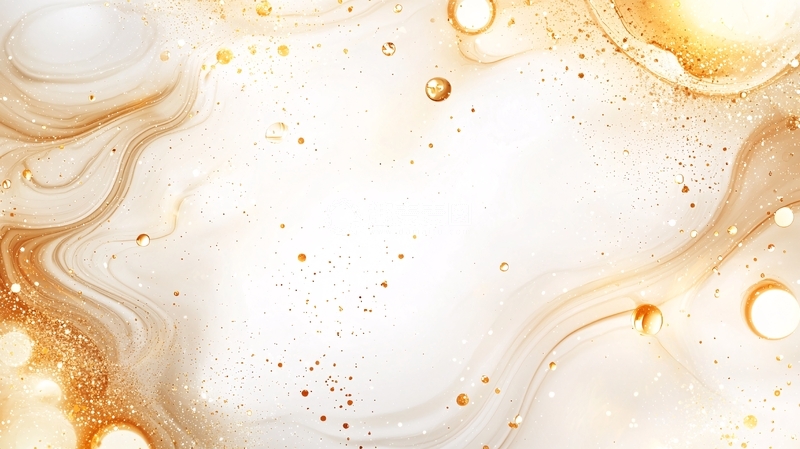 高清大图下载【趣麦麦图】金色液体流动抽象背景