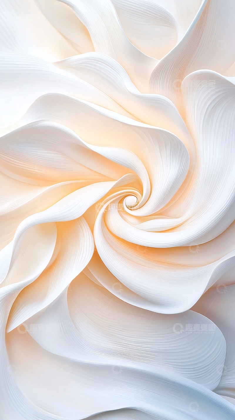 高清大图下载【趣麦麦图】柔和螺旋线条抽象艺术背景