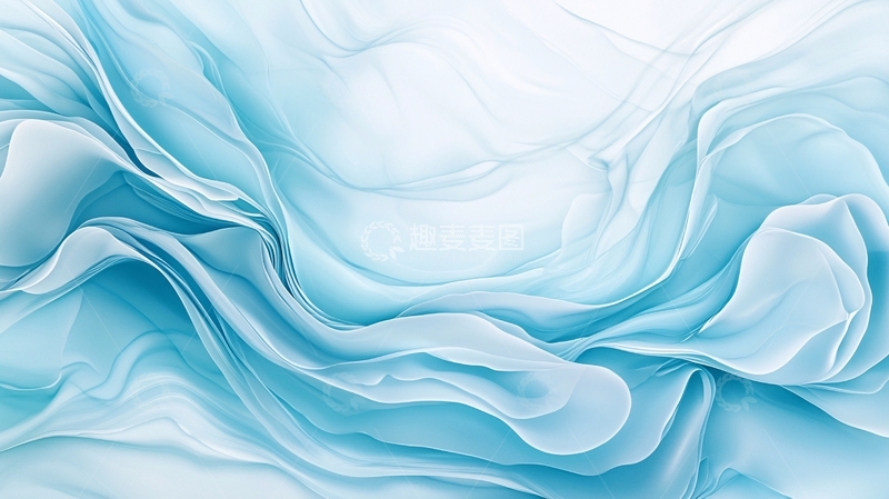 高清大图下载【趣麦麦图】蓝色流动抽象艺术背景