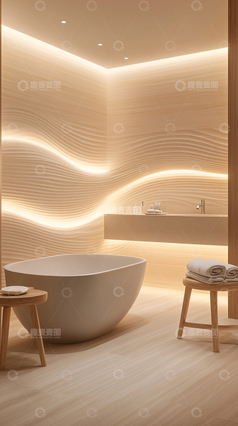 高清大图下载【趣麦麦图】现代简约风格浴室设计