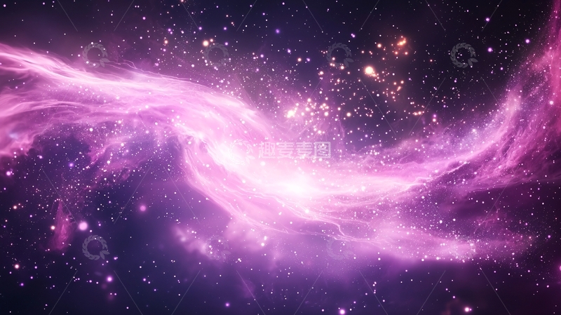 高清大图下载【趣麦麦图】梦幻星云背景素材