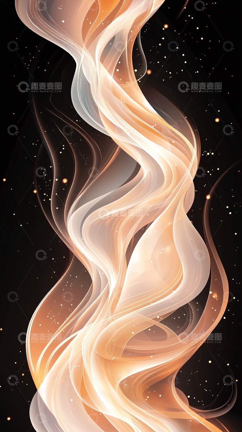 高清大图下载【趣麦麦图】抽象流动线条背景图