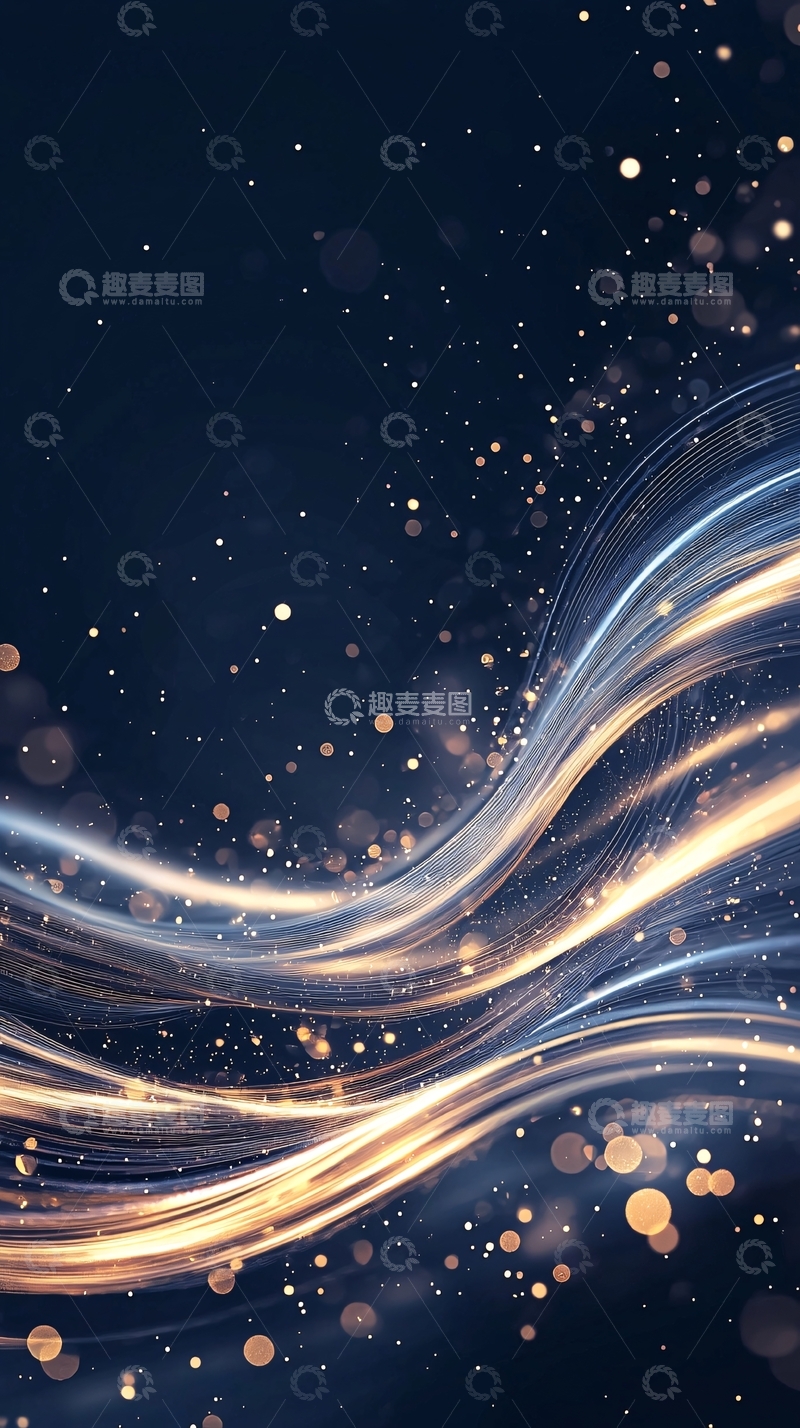 高清大图下载【趣麦麦图】光流星夜背景图