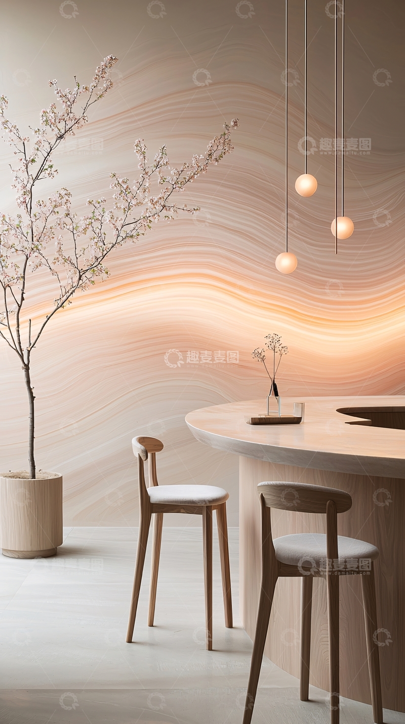 高清大图下载【趣麦麦图】现代简约餐桌椅设计